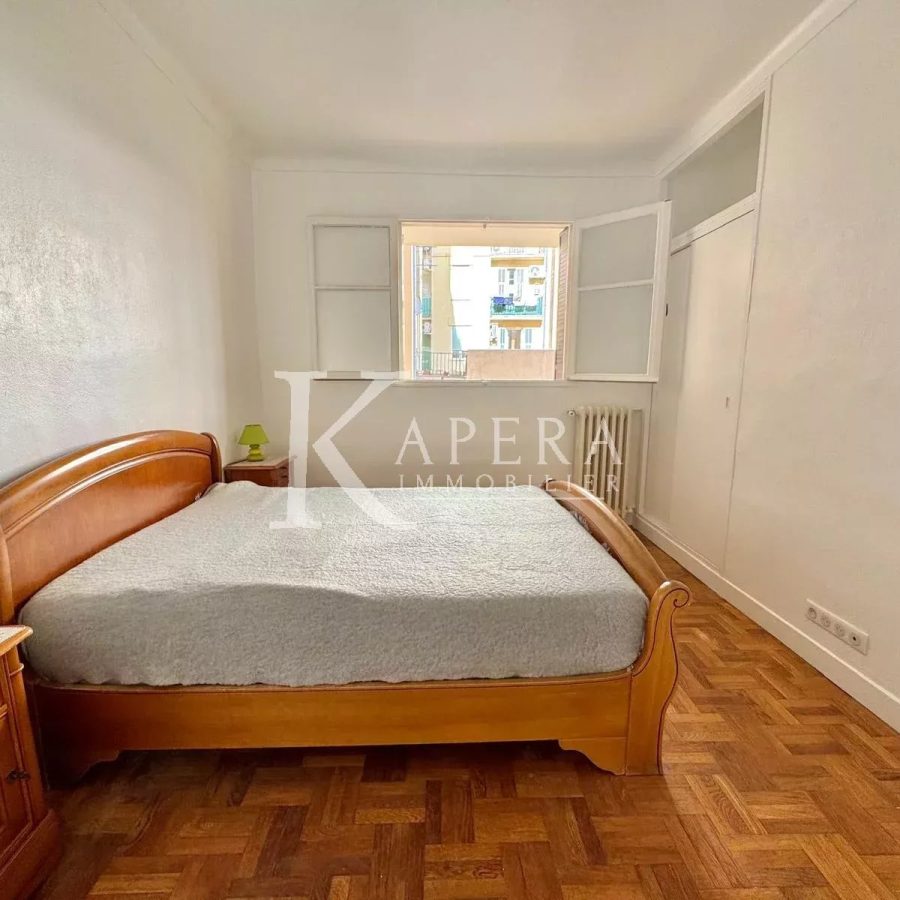 LOCATION MEUBLEE 3P TRAVERSANT 57M² - NICE RIQUIER - BALCON - CAVE