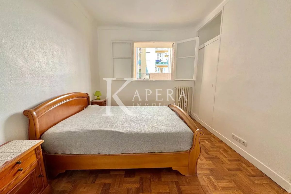 LOCATION MEUBLEE 3P TRAVERSANT 57M² - NICE RIQUIER - BALCON - CAVE