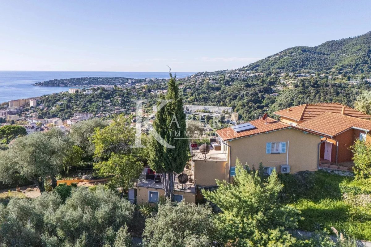 VENTE VILLA 7P 335M² - MENTON - VUE PANORAMIQUE MER ET MONTAGNES