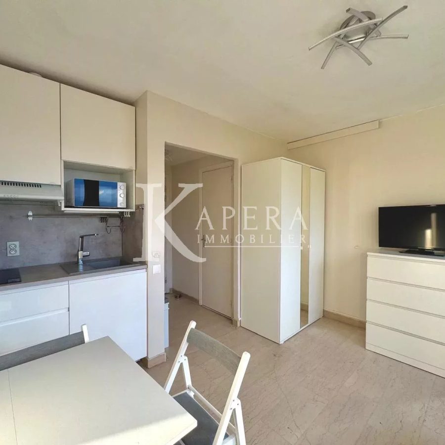 LOCATION STUDIO MEUBLE 20M2 - NICE CORNICHE FLEURIE  - CALME - DERNIER ETAGE