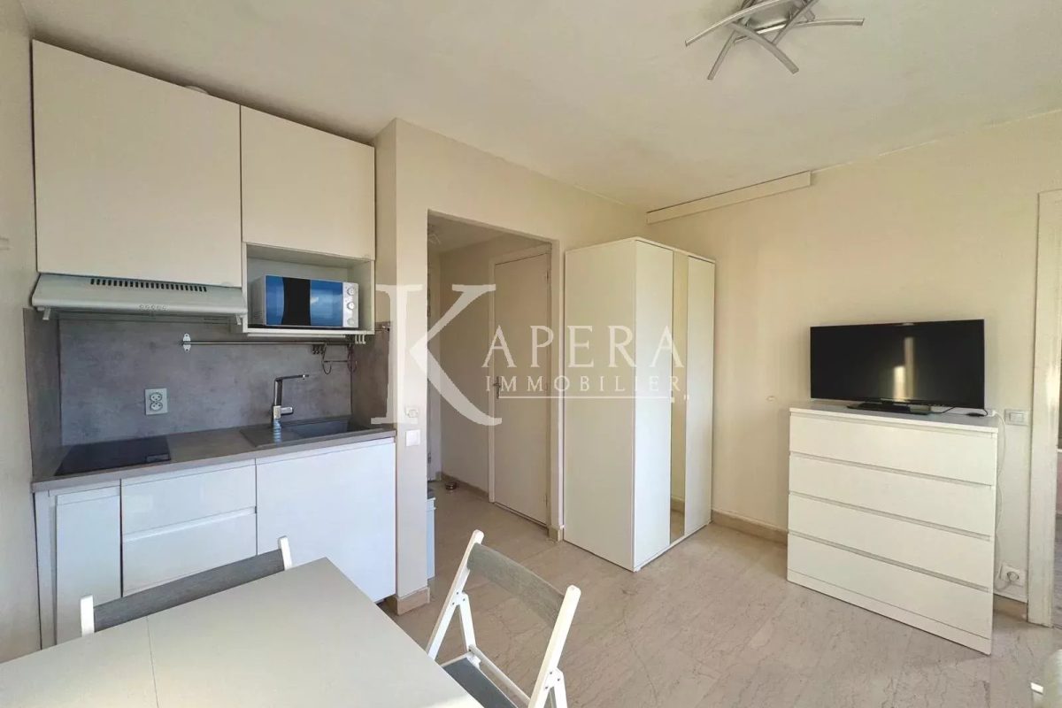 LOCATION STUDIO MEUBLE 20M2 - NICE CORNICHE FLEURIE  - CALME - DERNIER ETAGE