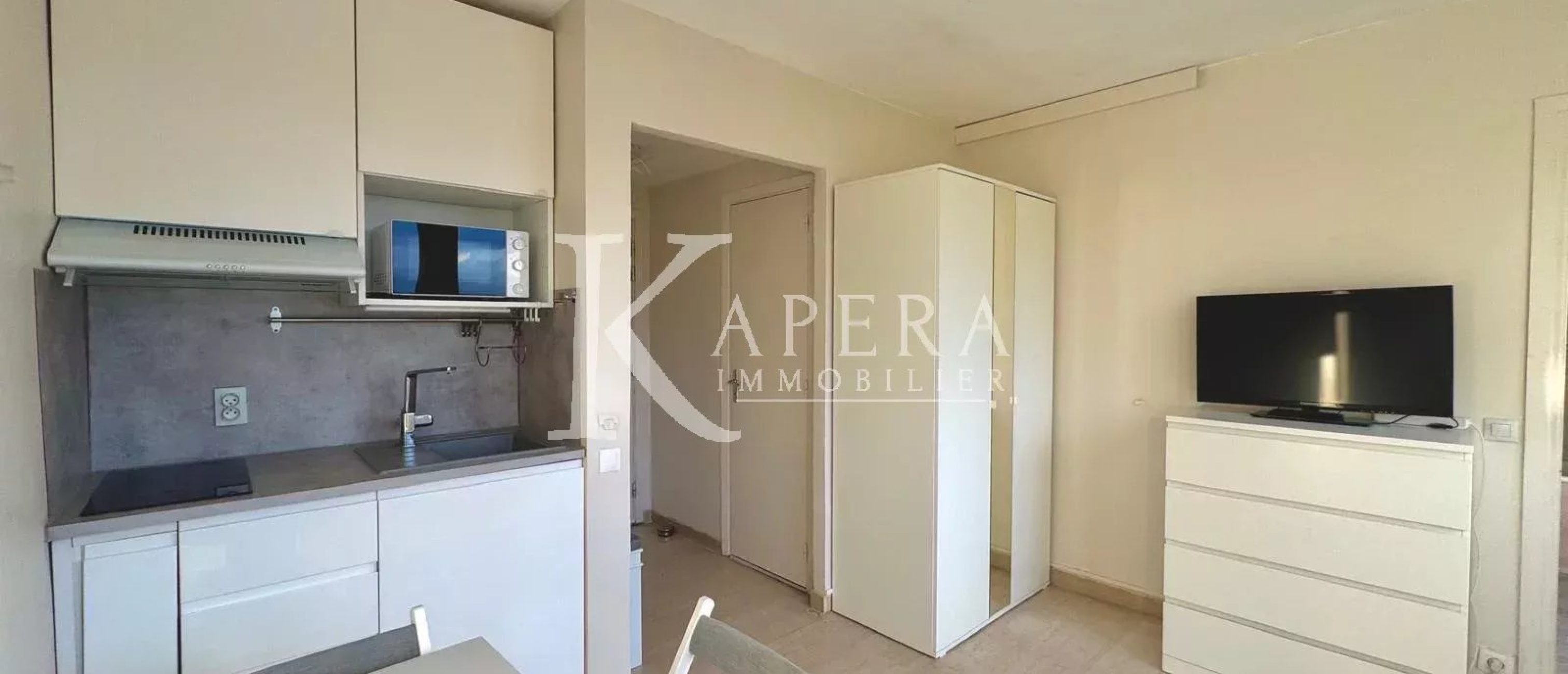 LOCATION STUDIO MEUBLE 20M2 - NICE CORNICHE FLEURIE  - CALME - DERNIER ETAGE