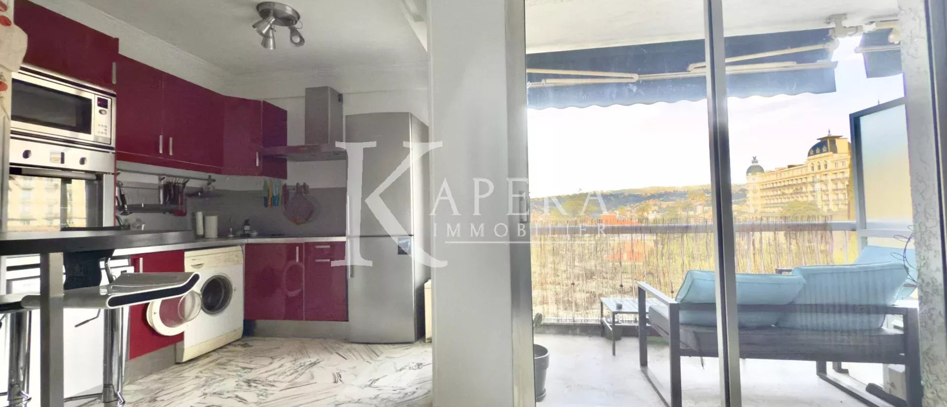 LOCATION 2P 50 m2 - NICE CIMIEZ - VUE DEGAGEE- GARAGE 24M2-CAVE