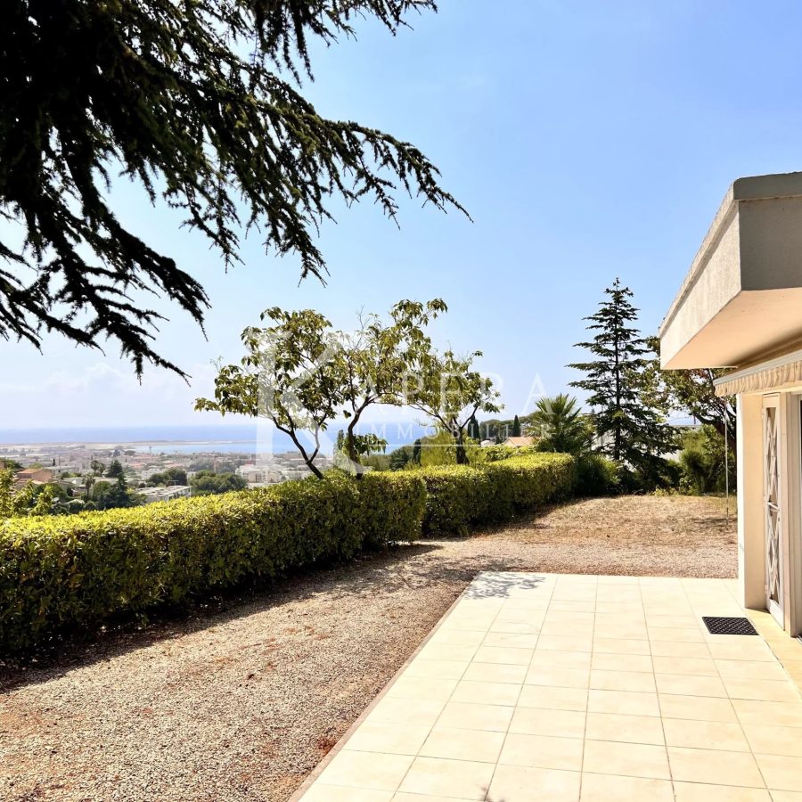 VENTE MAISON 10P 205M2 - CAGNES SUR MER / GROS BUAUX - VUE MER - TERRAIN 5376M2