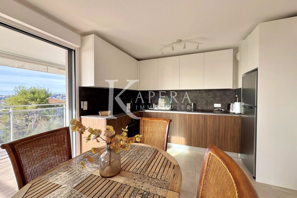 LOCATION MEUBLÉE 6 MOIS - NICE OUEST - 3P 58M² AVEC TERRASSES ET GARAGE