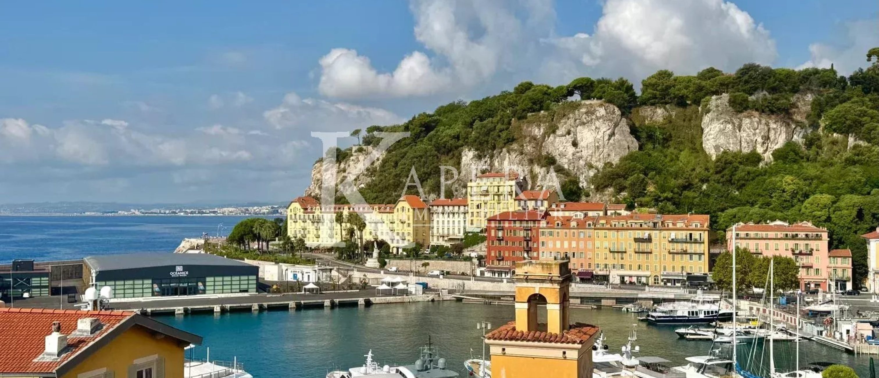LOCATION MEUBLÉE 10 MOIS – NICE LE PORT – 2P 48M² AVEC TERRASSE ET VUE MER PANORAMIQUE