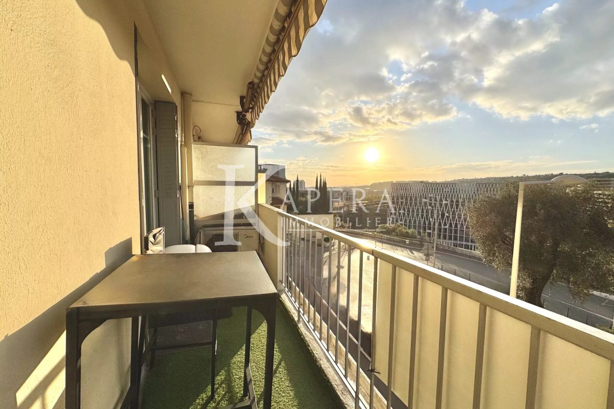 VENTE 58M2 NICE ST MARGUERITE - BALCONS - GARAGE - CAVE