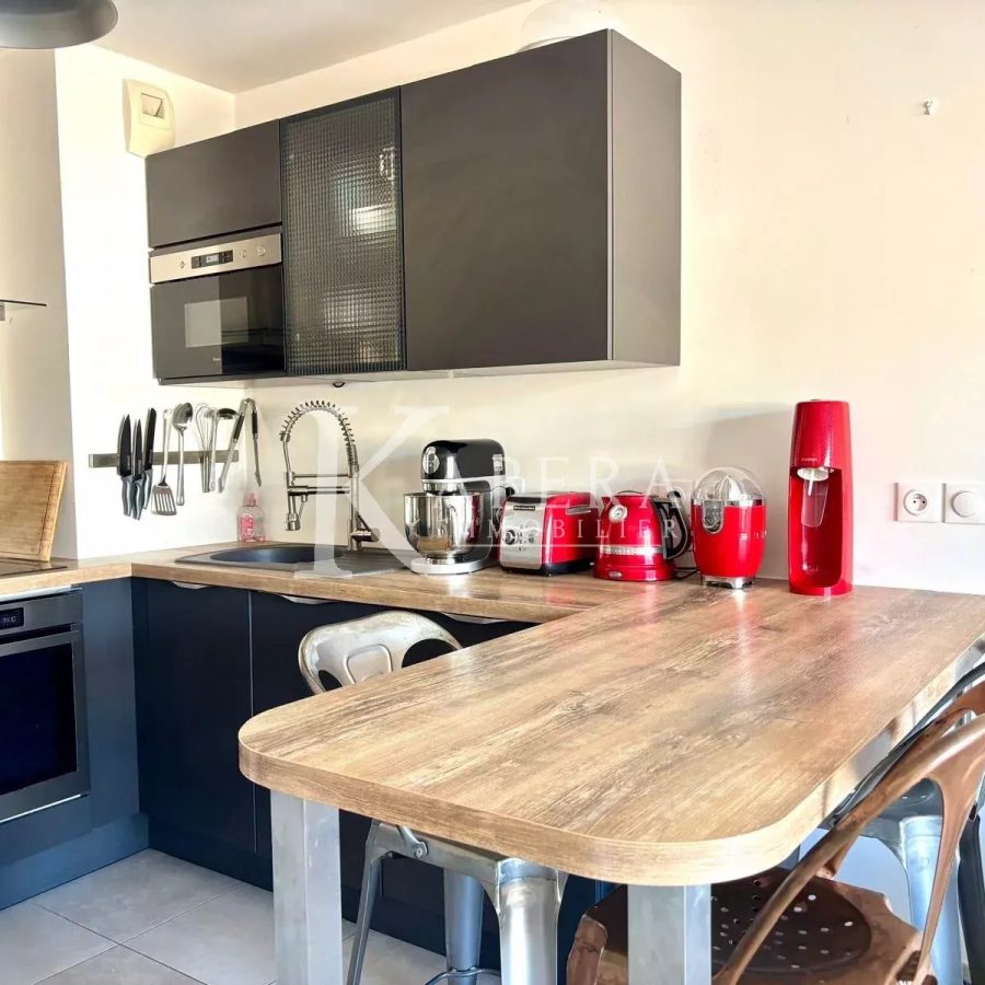 VENTE 2P 40M2 - VALLAURIS - CENTRE VILLE -  TERRASSE - PARKING