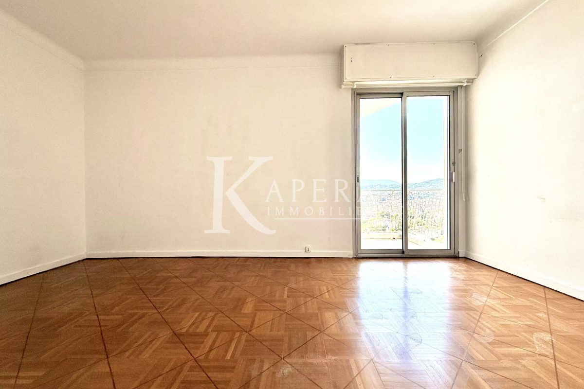 VENTE 3P - NICE MONT BORON- VUE MER - GARAGE - CAVE