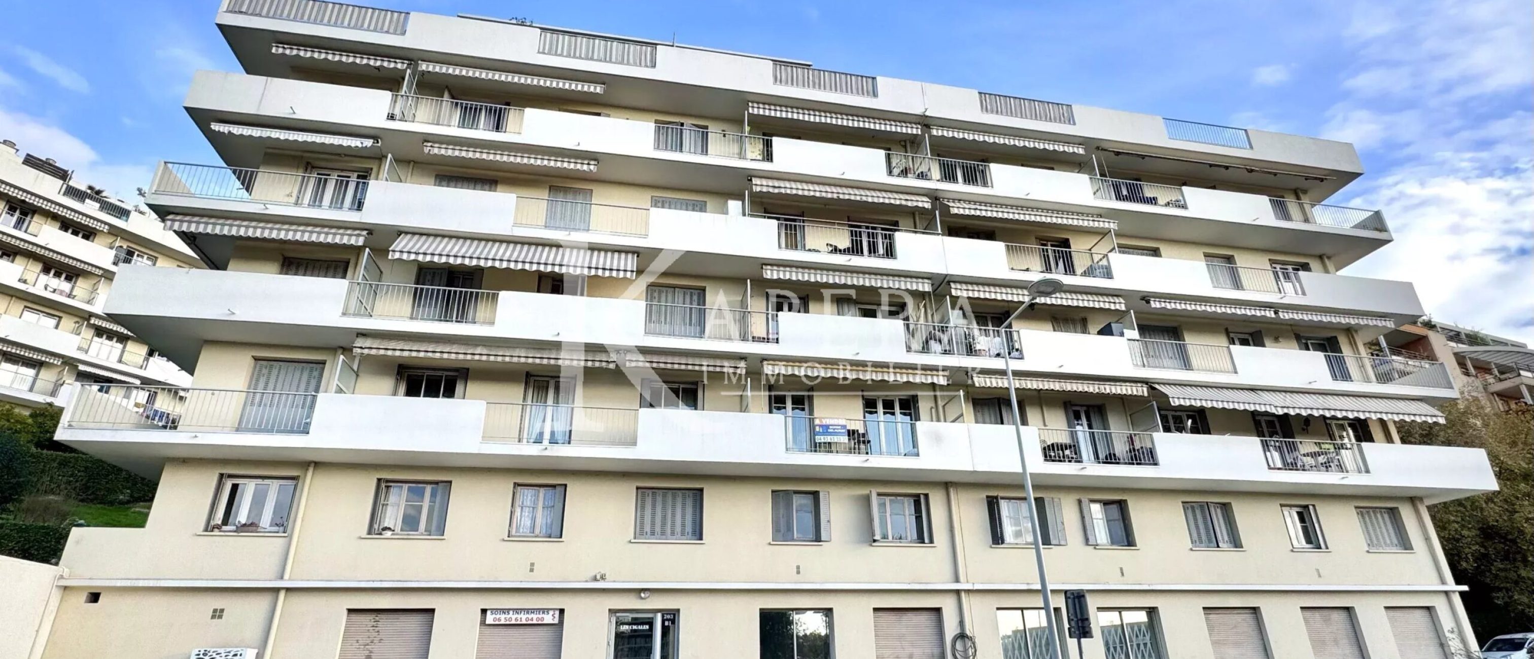 VENTE 3P 58M2 NICE ST MARGUERITE - BALCONS - GARAGE - CAVE