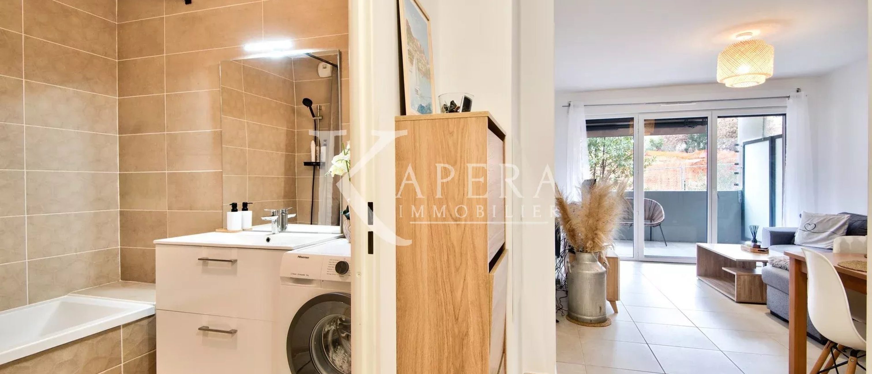 VENTE 2P 41M² - SAINT LAURENT DU VAR/LES PUGETS - TERRASSE - PARKING