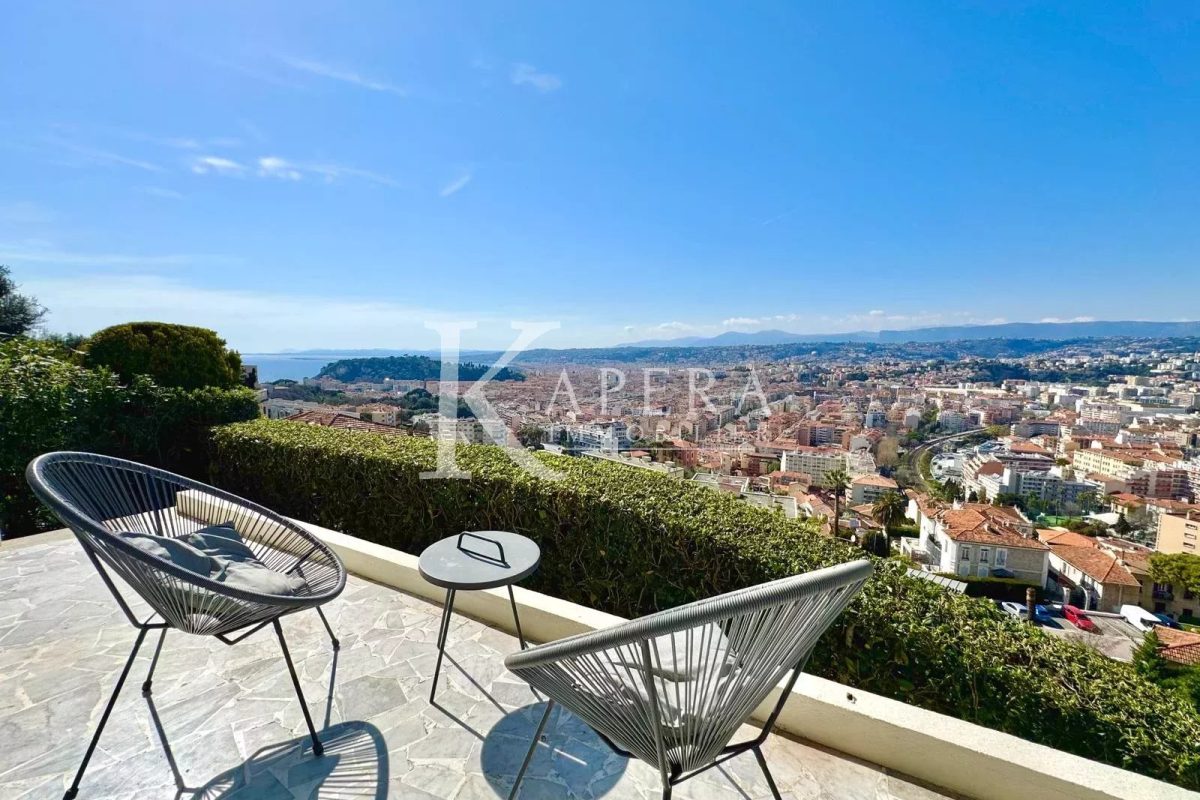 VENTE 4P 84M² - NICE MONT BORON - TERRASSES VUE PANORAMIQUE