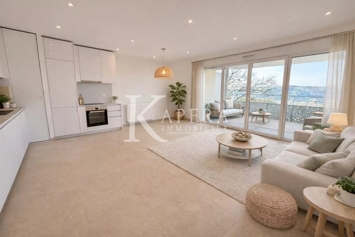 VENTE 2P 42,76M2 - CAGNES SUR MER/L'HUBAC - DOUBLE GARAGE - TERRASSE