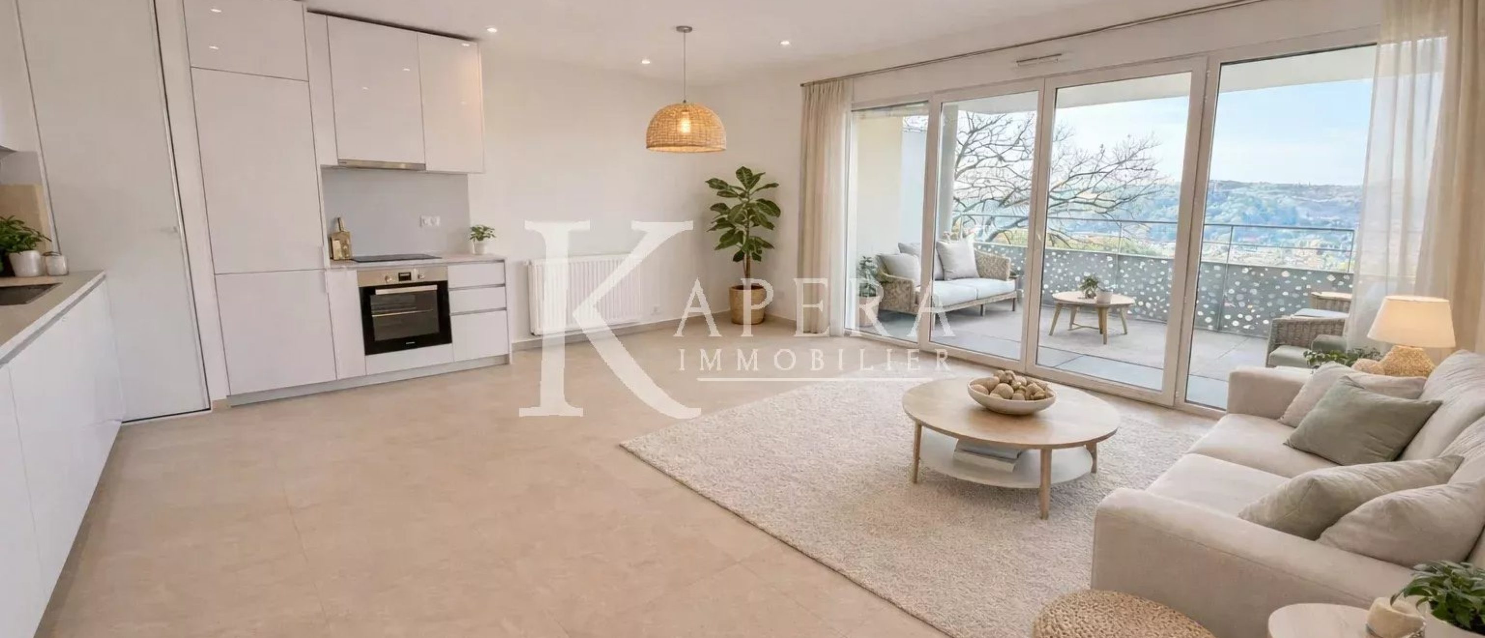 VENTE 2P 42,76M2 - CAGNES SUR MER/L'HUBAC - DOUBLE GARAGE - TERRASSE