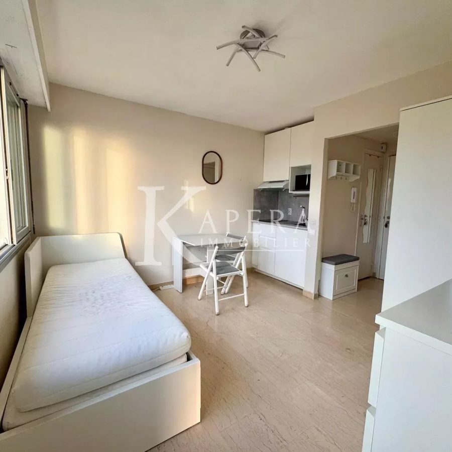 LOCATION STUDIO MEUBLE 20M2 - NICE CORNICHE FLEURIE  - CALME - DERNIER ETAGE