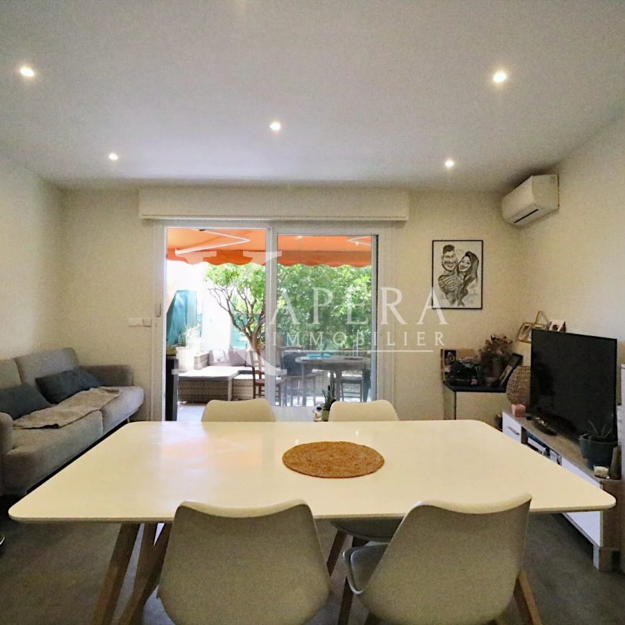 VENTE 2P 45M2 - SAINT LAURENT DU VAR CENTRE - REZ DE JARDIN
