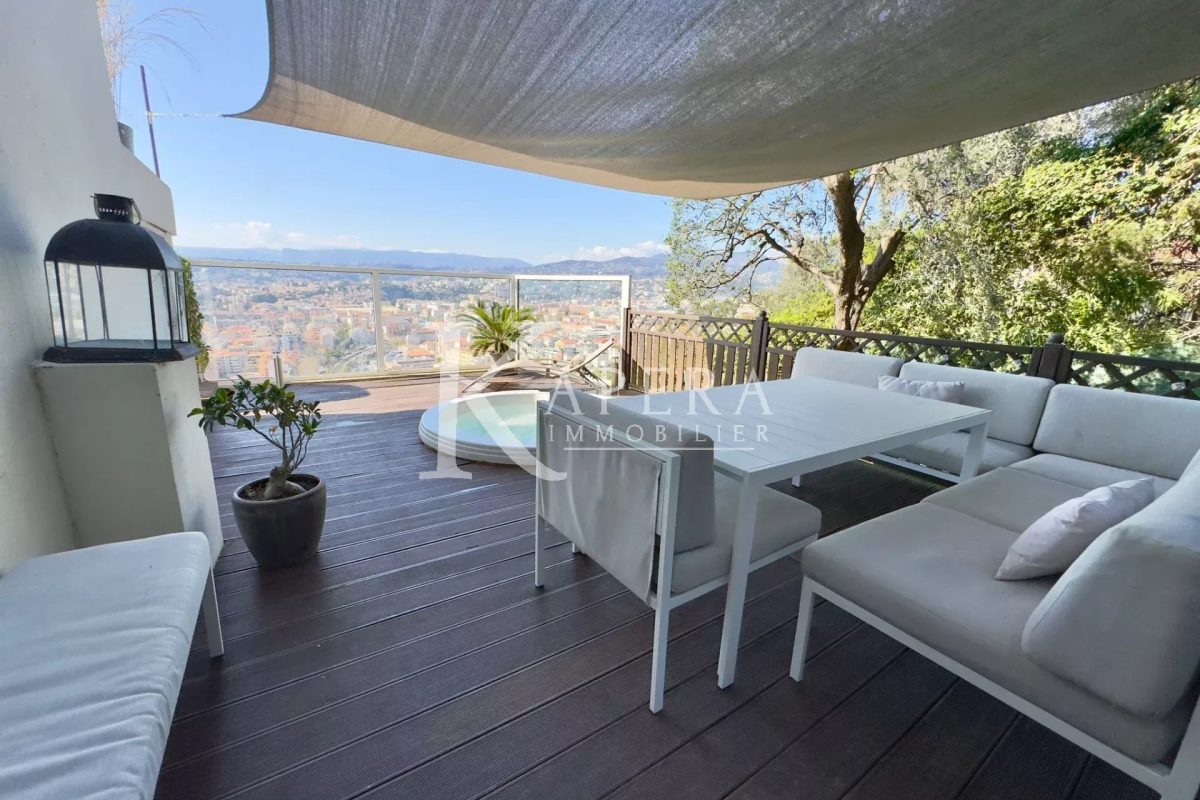 VENTE 4P 84M² - NICE MONT BORON - TERRASSES VUE PANORAMIQUE