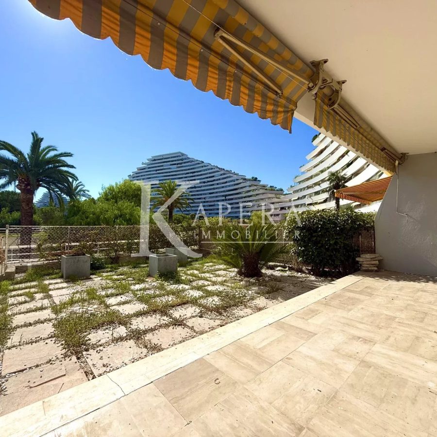 VENTE 3P 62M² - MARINA BAIE DES ANGES - JARDIN - TERRASSE