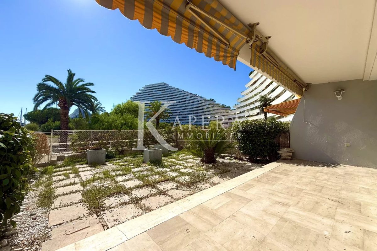 VENTE 3P 62M² - MARINA BAIE DES ANGES - JARDIN - TERRASSE