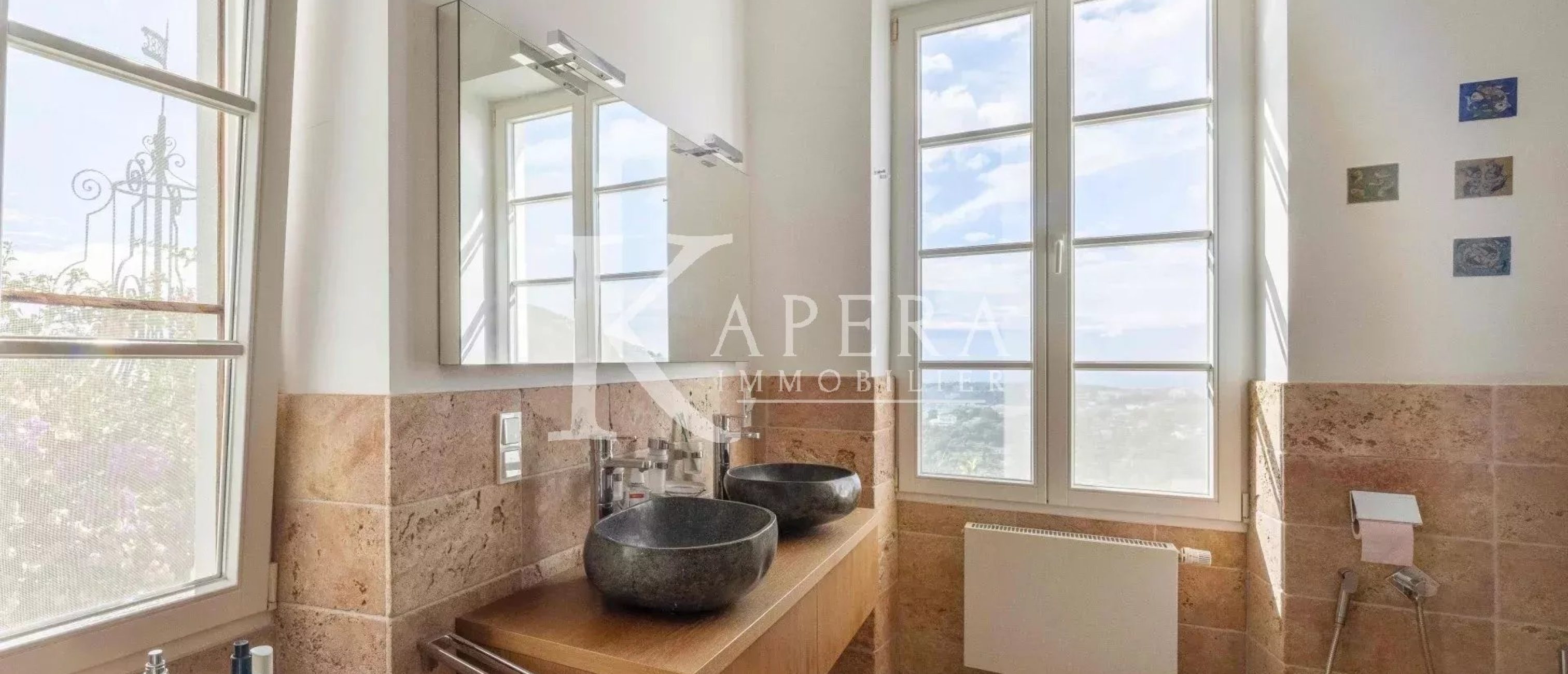 VENTE VILLA 7P 335M² - MENTON - VUE PANORAMIQUE MER ET MONTAGNES