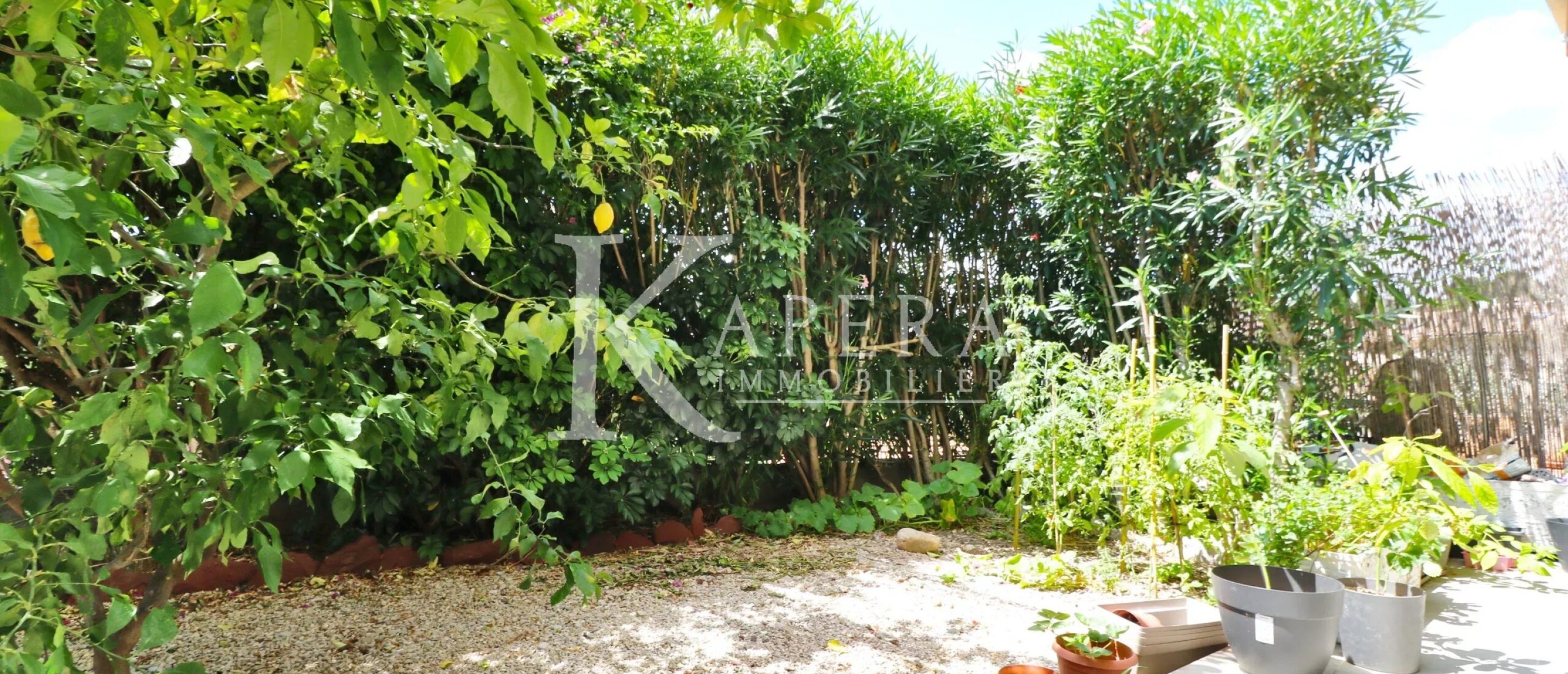 VENTE 2P 45M2 - SAINT LAURENT DU VAR CENTRE - REZ DE JARDIN