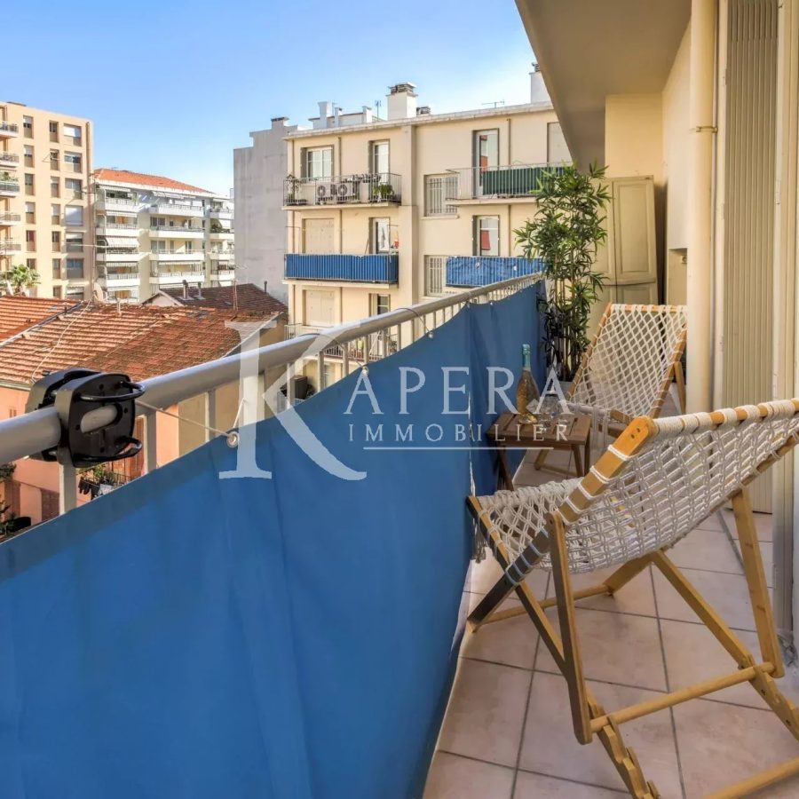 VENTE 2P 39m² - NICE NORD - BALCONS - TRAVERSANT