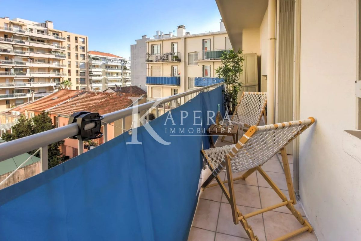 VENTE 2P 39m² - NICE NORD - BALCONS - TRAVERSANT