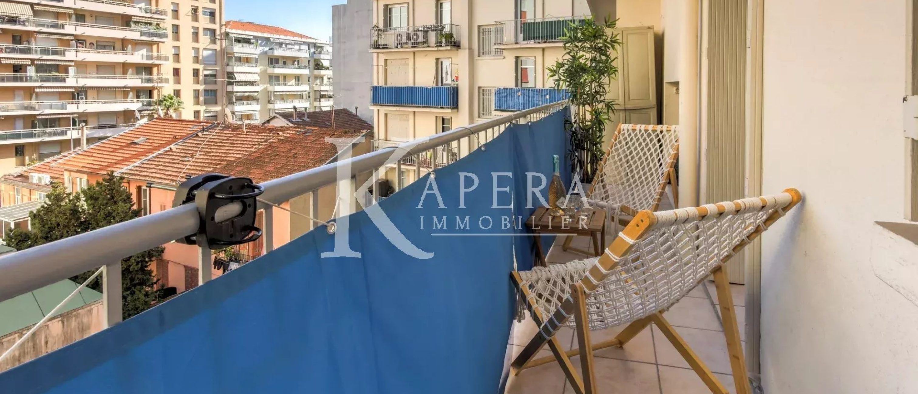 VENTE 2P 39m² - NICE NORD - BALCONS - TRAVERSANT