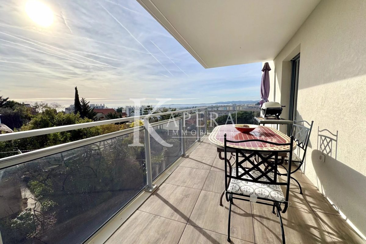 LOCATION MEUBLÉE 6 MOIS - NICE OUEST - 3P 58M² AVEC TERRASSES ET GARAGE