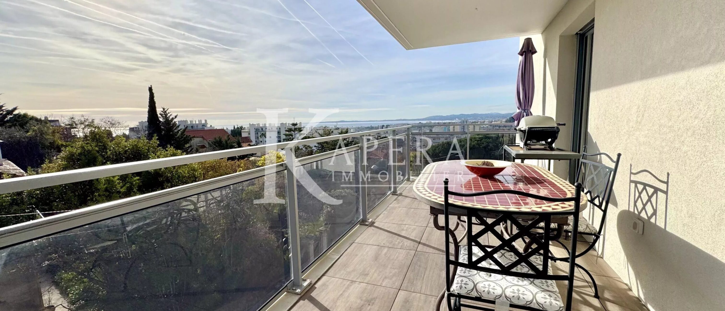 LOCATION MEUBLÉE 6 MOIS - NICE OUEST - 3P 58M² AVEC TERRASSES ET GARAGE