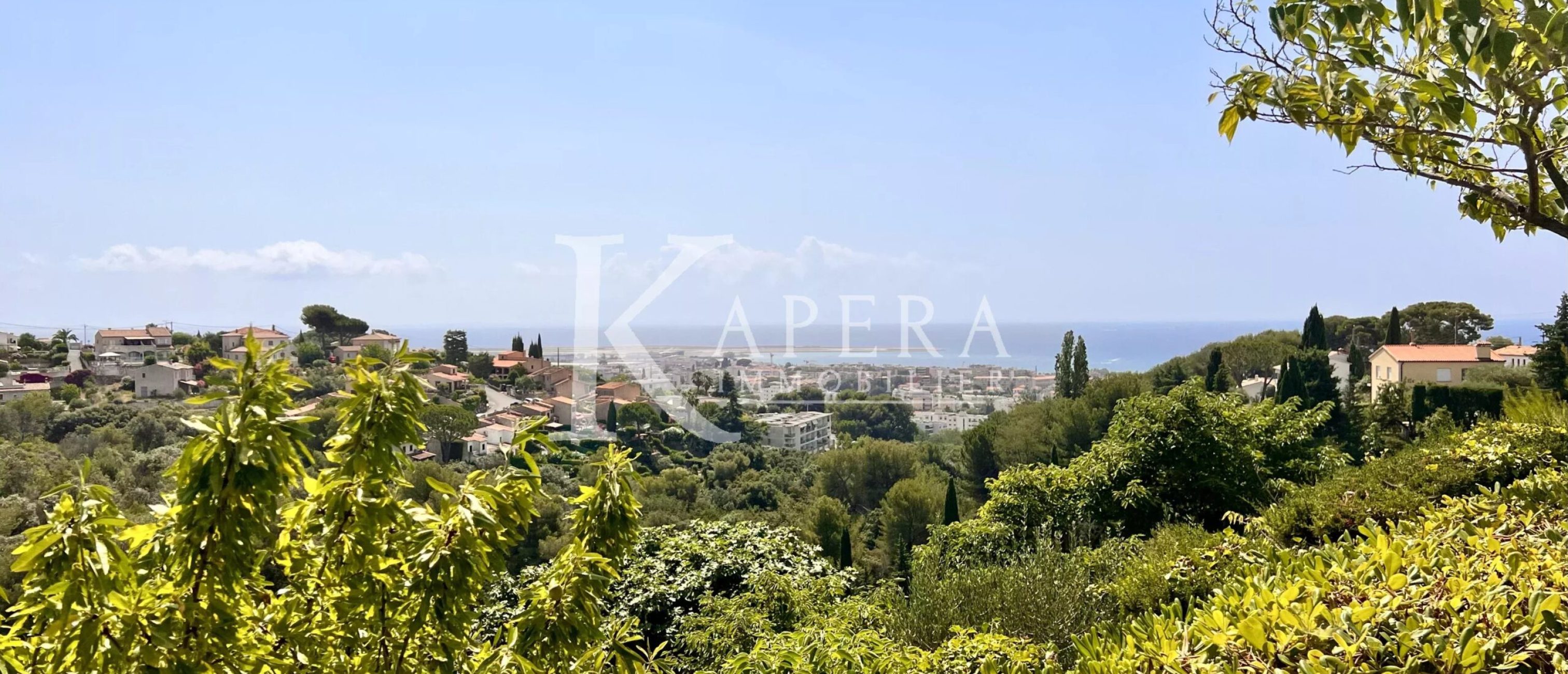 VENTE MAISON 10P 205M2 - CAGNES SUR MER / GROS BUAUX - VUE MER - TERRAIN 5376M2