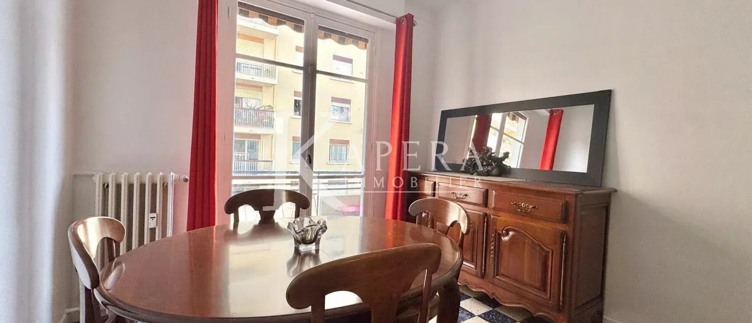 LOCATION MEUBLEE 3P TRAVERSANT 57M² - NICE RIQUIER - BALCON - CAVE