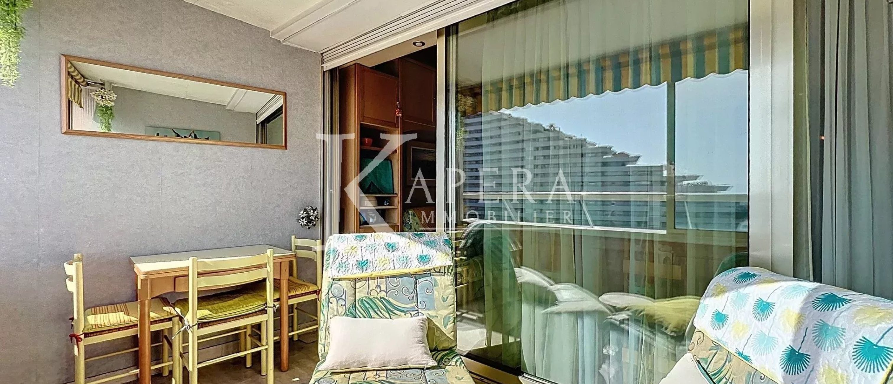 VENTE STUDIO 26M2 - MARINA BAIE DES ANGES - LOGGIA