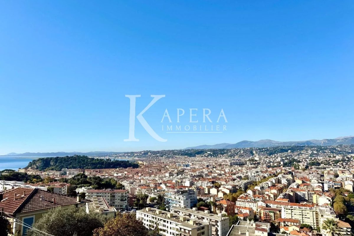 VENTE 4P 84M² - NICE MONT BORON - TERRASSES VUE PANORAMIQUE
