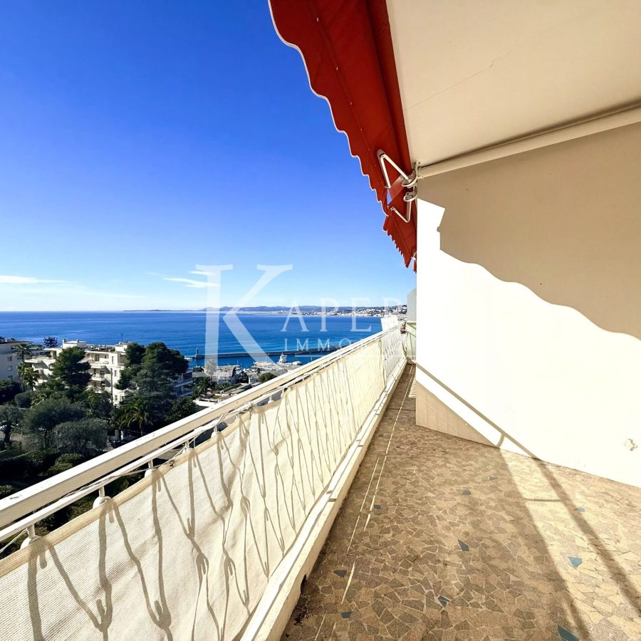 VENTE 3P - NICE MONT BORON- VUE MER - GARAGE - CAVE