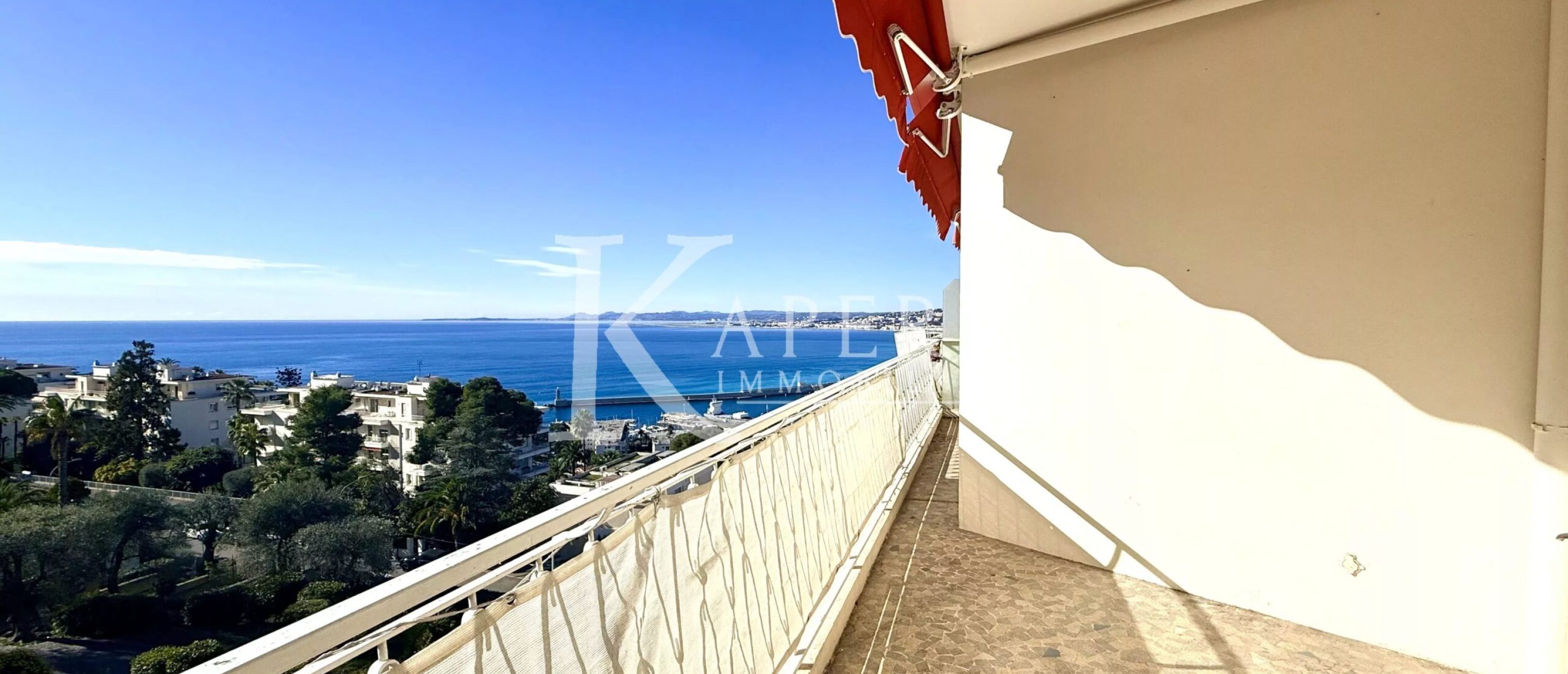 VENTE 3P - NICE MONT BORON- VUE MER - GARAGE - CAVE