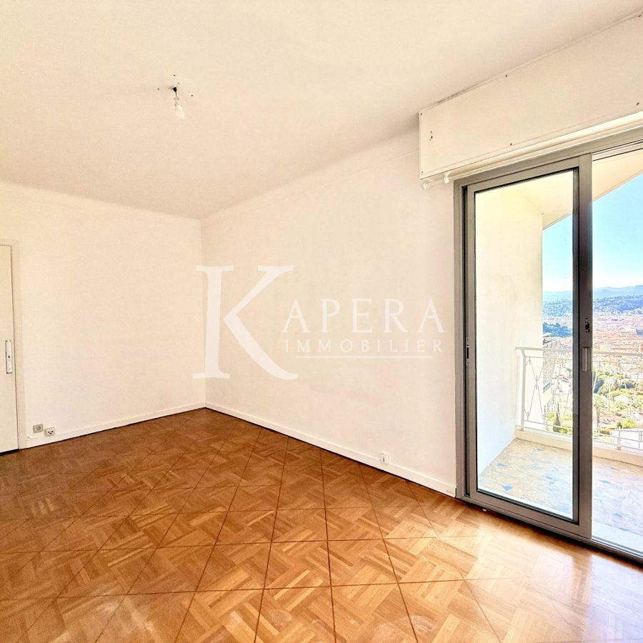 VENTE 3P - NICE MONT BORON- VUE MER - GARAGE - CAVE
