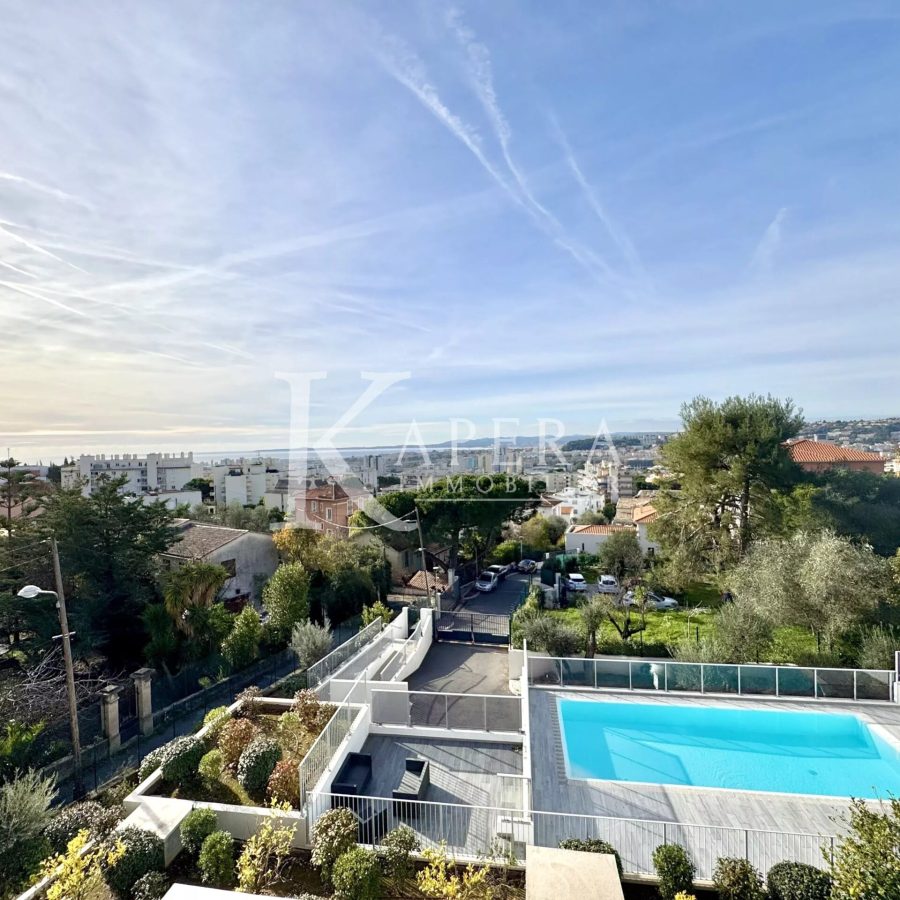 LOCATION MEUBLÉE 6 MOIS - NICE OUEST - 3P 58M² AVEC TERRASSES ET GARAGE