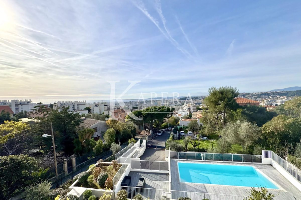 LOCATION MEUBLÉE 6 MOIS - NICE OUEST - 3P 58M² AVEC TERRASSES ET GARAGE
