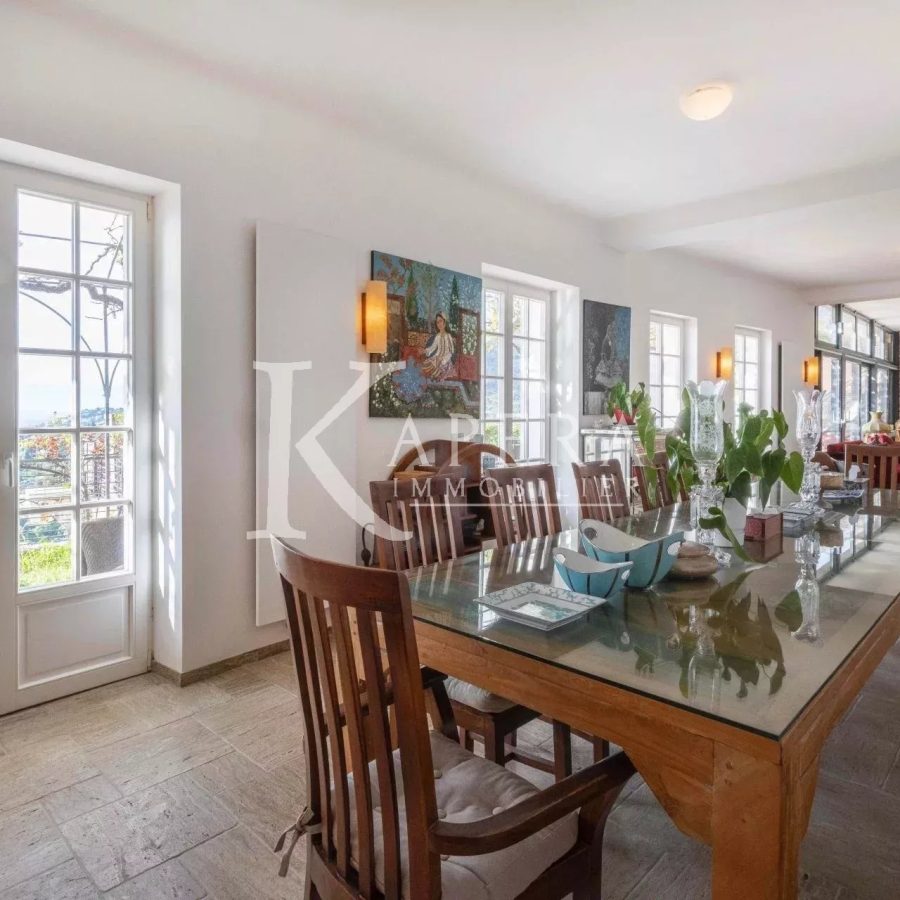 VENTE VILLA 7P 335M² - MENTON - VUE PANORAMIQUE MER ET MONTAGNES