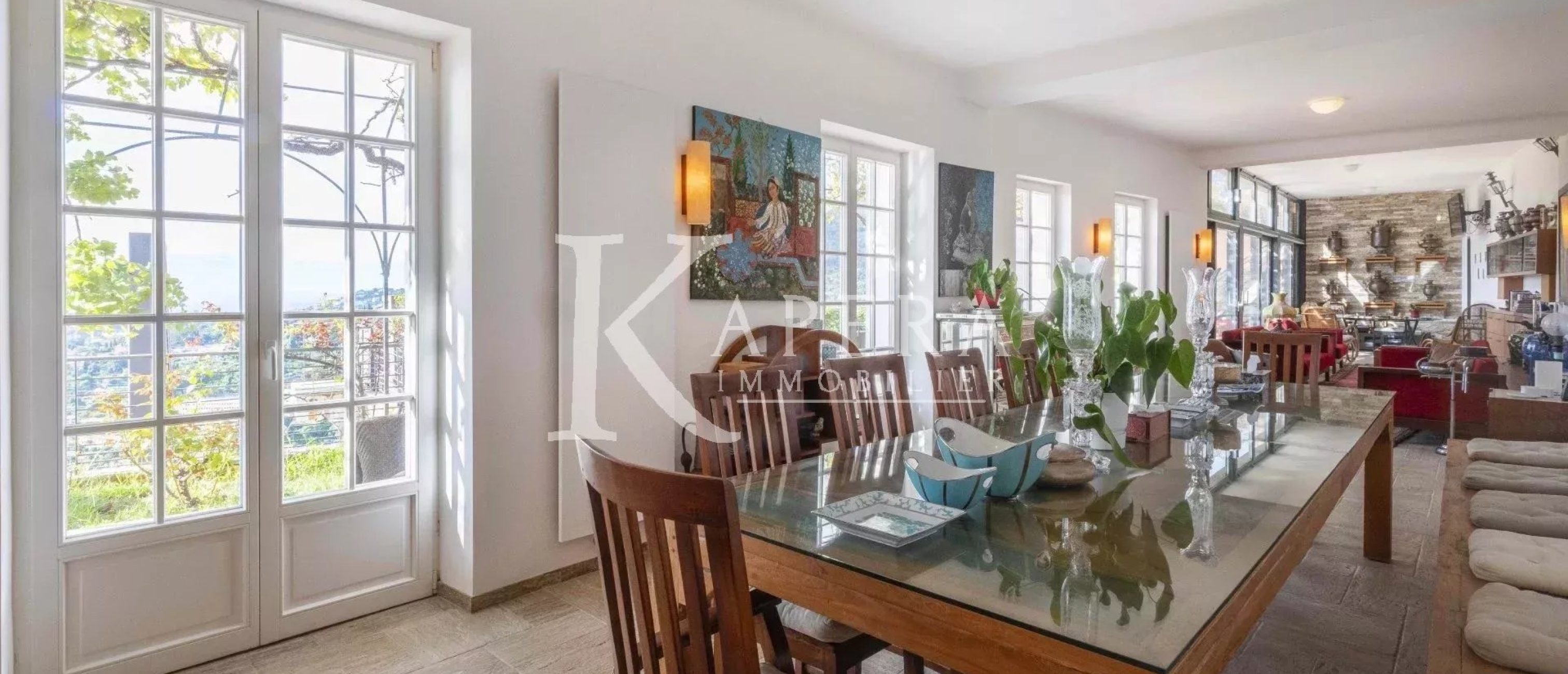 VENTE VILLA 7P 335M² - MENTON - VUE PANORAMIQUE MER ET MONTAGNES