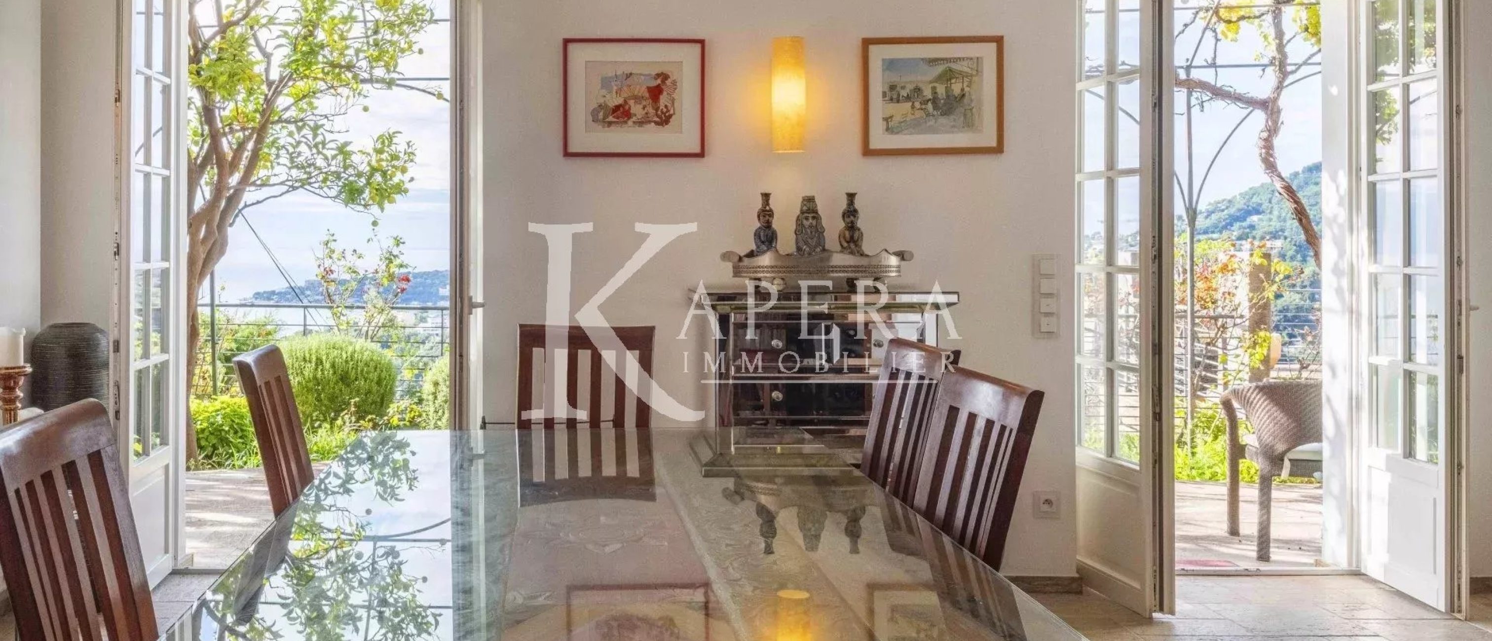 VENTE VILLA 7P 335M² - MENTON - VUE PANORAMIQUE MER ET MONTAGNES