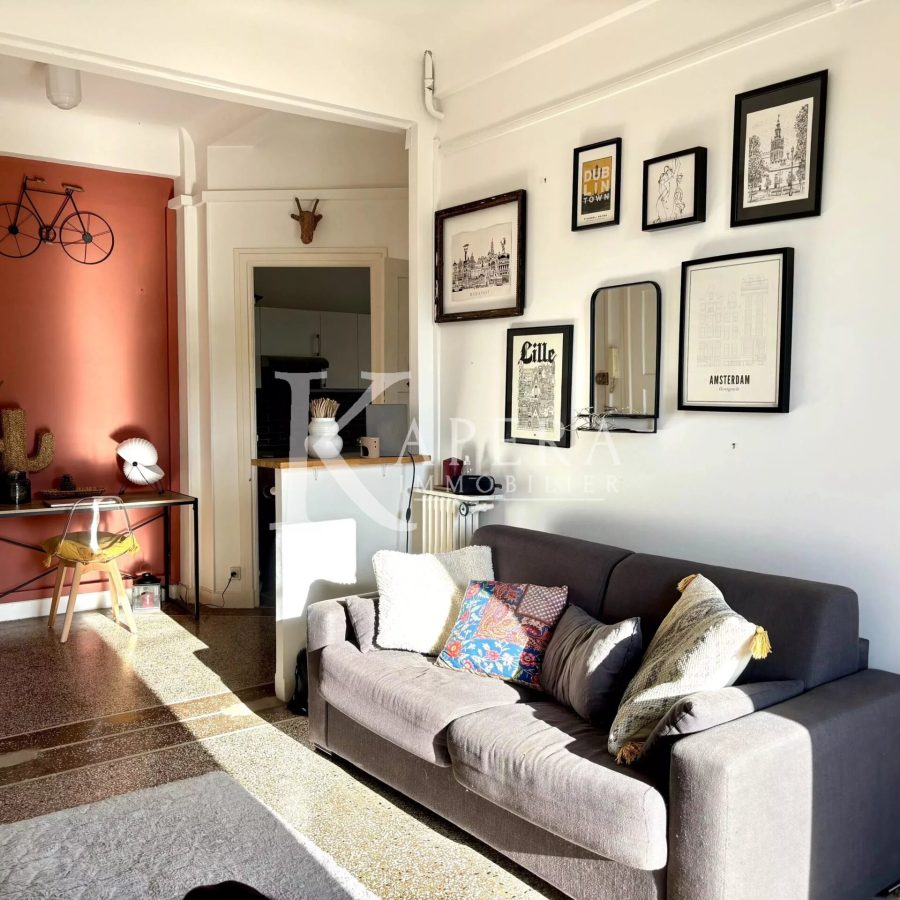 RARE - 2 PIECES 46M2 + BALCON - CAVE - BOURGEOIS