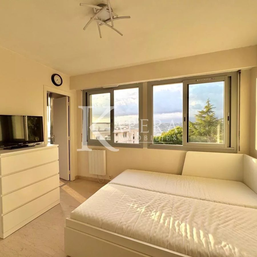 LOCATION STUDIO MEUBLE 20M2 - NICE CORNICHE FLEURIE  - CALME - DERNIER ETAGE