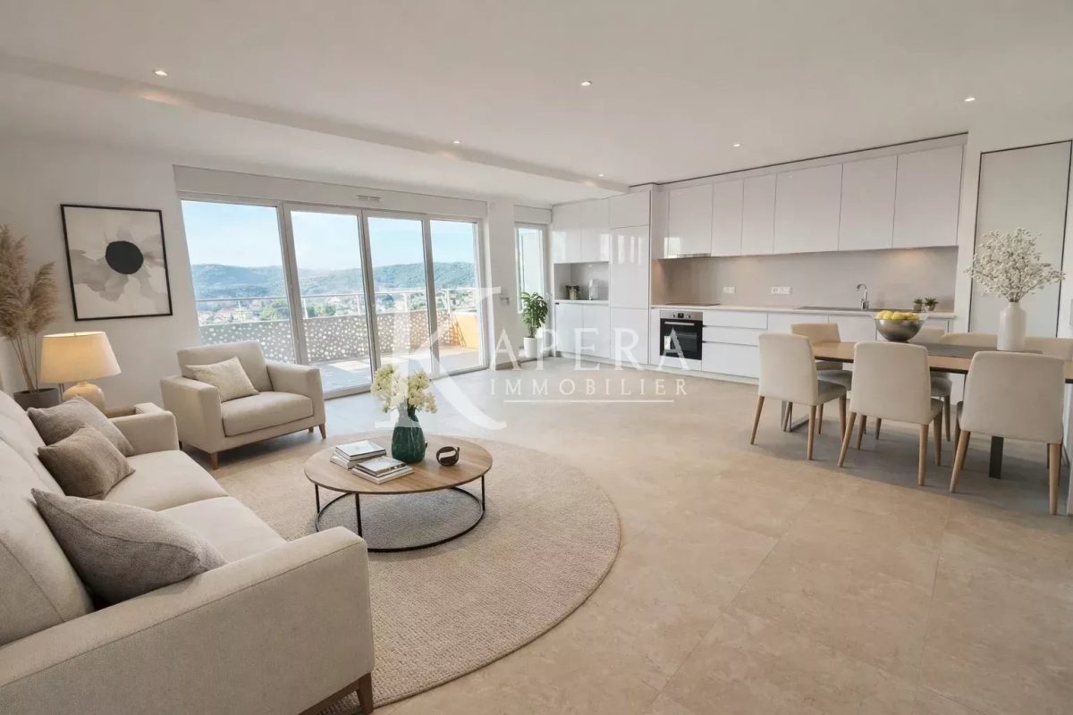VENTE 3P 73.61M2 - CAGNES SUR MER/L'HUBAC - DOUBLE GARAGE - TERRASSE