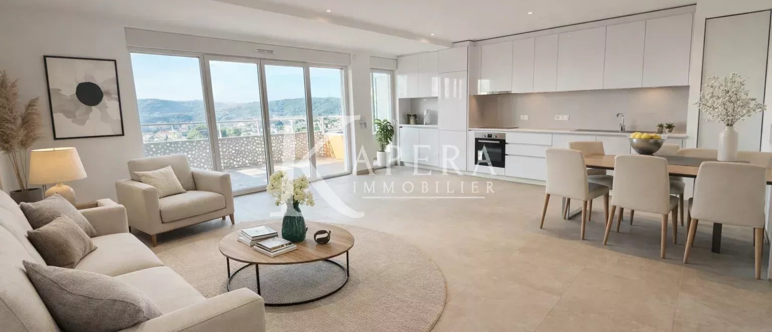 VENTE 3P 73.61M2 - CAGNES SUR MER/L'HUBAC - DOUBLE GARAGE - TERRASSE