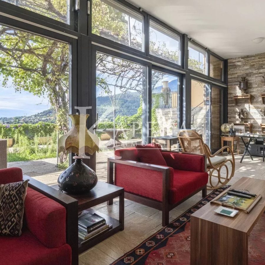 VENTE VILLA 7P 335M² - MENTON - VUE PANORAMIQUE MER ET MONTAGNES