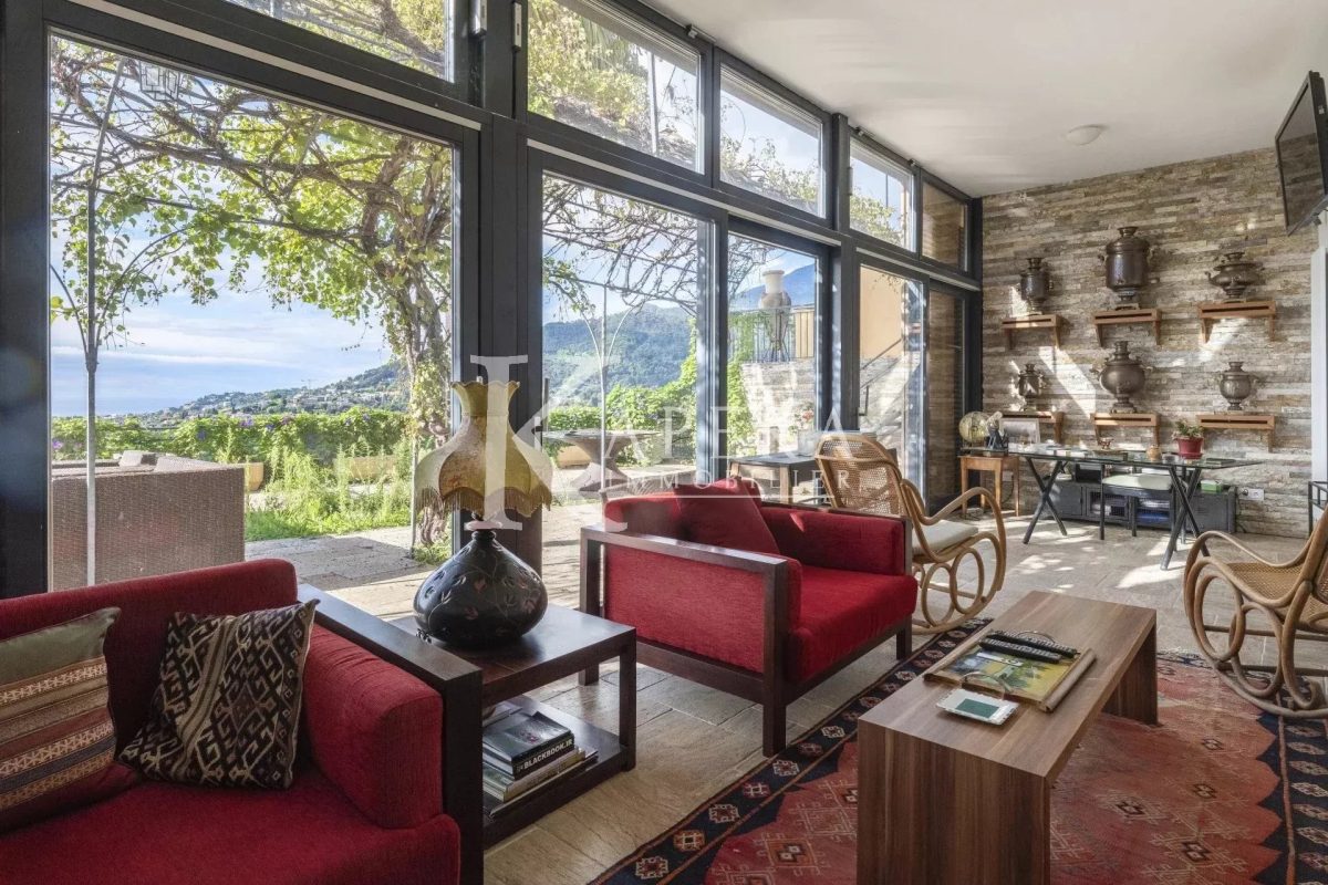 VENTE VILLA 7P 335M² - MENTON - VUE PANORAMIQUE MER ET MONTAGNES