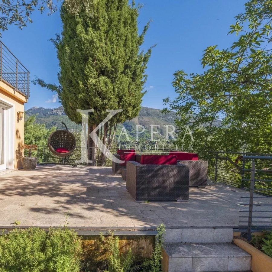 VENTE VILLA 7P 335M² - MENTON - VUE PANORAMIQUE MER ET MONTAGNES