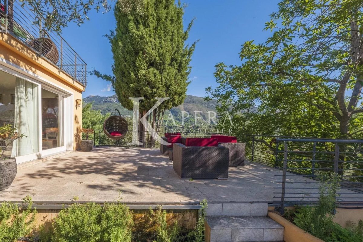 VENTE VILLA 7P 335M² - MENTON - VUE PANORAMIQUE MER ET MONTAGNES